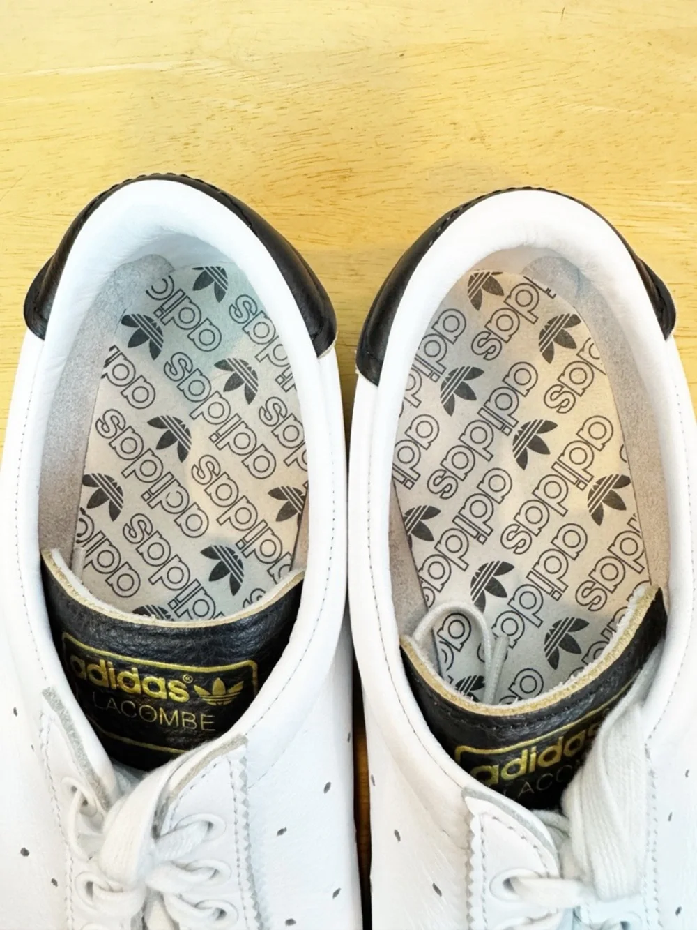 Adidas | White Leather Lacombe Lace-Up Sneaker, 8.5 - Picture 10 of 12